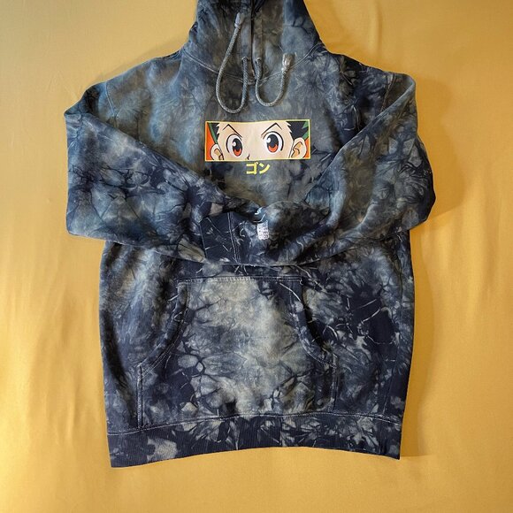 Hunter x Hunter Gon Hoodie Tie-Dye Green & Black - Picture 2 of 4